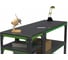 Стол-верстак ООО Металекс Metalex серия KIT 950х1600х400 с боковыми полками, серо-зеленый 204061 5