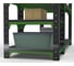 Стол-верстак ООО Металекс Metalex серия KIT 950х1300х600 с боковыми полками, перфопанелью и комплектом аксессуаров, серо-зеленый 204103 2