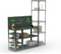 Стол-верстак ООО Металекс Metalex серия KIT 950х1300х500 с боковыми полками, перфопанелью и комплектом аксессуаров, серо-зеленый 204094 3
