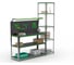 Стол-верстак ООО Металекс KIT 950х1000х500 (2-е полки, + перфопанель с комплектом освещения) (серо-зеленый) 204394 5
