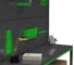 Стол-верстак ООО Металекс KIT 950х1800х500 (2-е полки, двойная перфопанель с комплектом освещения) (серо-зеленый) 204375 5