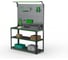 Стол-верстак ООО Металекс KIT 950х1800х500 (2-е полки, двойная перфопанель с комплектом освещения) (серо-зеленый) 204375 7