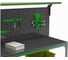Стол-верстак ООО Металекс KIT 950х1700х400 (2-е полки, + перфопанель с комплектом освещения) (серо-зеленый) 204392 3