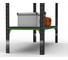 Стол-верстак ООО Металекс KIT 950х1300х400 (одна полка + перфопанель с комплектом освещения) (серо-зеленый) / 204442 3