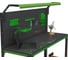 Стол-верстак ООО Металекс KIT 950х1100х500 (одна полка + перфопанель с комплектом освещения) (серо-зеленый) / 204449 6