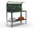 Стол-верстак ООО Металекс KIT 950х1200х400 (одна полка + перфопанель с комплектом освещения) (серо-зеленый) / 204441 1