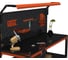 Стол-верстак ООО Металекс серия KIT 950х1400х400, с боковыми полками, перфопанелью и комплектом освещения, оранжево-черный 204749 2
