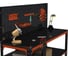 Стол-верстак ООО Металекс серия KIT 950х1400х400 мм, с боковыми полками, перфопанелью и комплектом аксессуаров, оранжево-чёрный 204551 5
