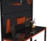Стол-верстак ООО Металекс серия KIT 950х1600х600 мм, одна полка + двойная перфопанель с комплектом освещения, оранжево-чёрный 204901 5
