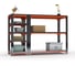 Стол-верстак ООО Металекс KIT 950х1200х500 (с бок. полками) (оранжево-чёрный) / 204531 2