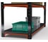 Стол-верстак ООО Металекс KIT 950х1600х400 (2-е полки, двойная перфопанель с комплектом освещения) (оранжево-чёрный) / 204829 6