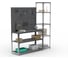 Стол-верстак ООО Металекс Metalex KIT 950х1300х400 мм, две полки + двойная перфопанель с комплектом аксессуаров, серый 205150 7