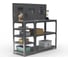 Стол-верстак ООО Металекс Metalex KIT 950х1500х600 мм, с боковыми полками, перфопанелью и комплектом аксессуаров, серый 205035 2