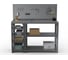 Стол-верстак ООО Металекс Metalex KIT 950х1700х500 мм, с боковыми полками, перфопанелью и комплектом аксессуаров, серый 205028 4