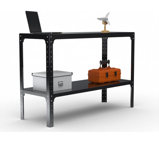 Стол-верстак ООО Металекс KIT 950х1300х600 мм, одна полка, черный 205417 1