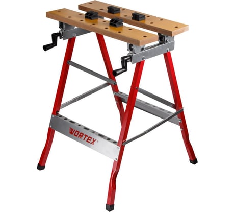 Верстак складной WORTEX WB 1560 МДФ, 605x640x790 мм, регулировка столешницы 1334737