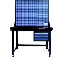 Верстак слесарный металлический с навесным ящиком Forsage 1700х1500х750 мм, 750х1500 столешница, нагрузка 500 кг столешница F-01Y0300(54656)