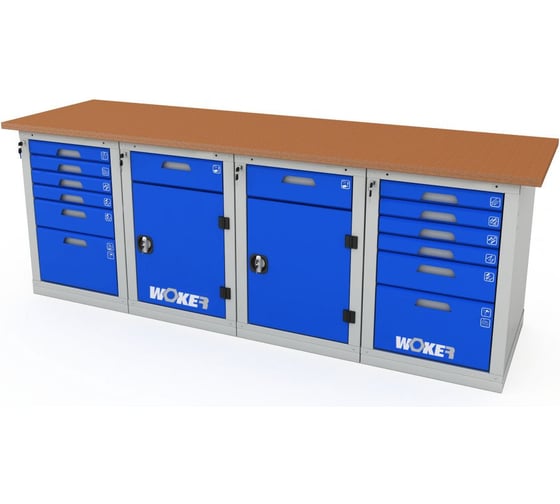 Верстак четырехтумбовый ДВК WOKER PRO 46226.2400 ER-00020716