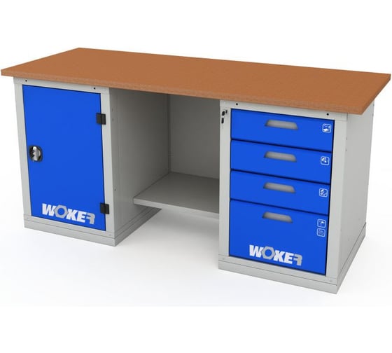 Верстак двухтумбовый ДВК WOKER PRO 2104.1800 ER-00019842