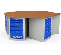 Верстак шеститумбовый ДВК WOKER PRO 6005.2500 ER-00020782