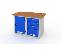 Верстак двухтумбовый ДВК WOKER PRO 2104.1200 ER-00033932