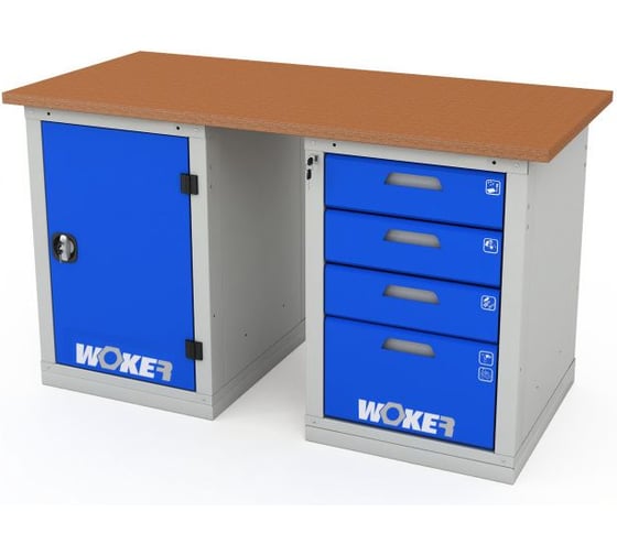 Верстак двухтумбовый ДВК WOKER PRO 2104.1500 ER-00033931