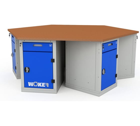 Верстак шеститумбовый ДВК WOKER PRO 6002.2500 ER-00020777 1
