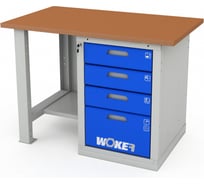 Верстак однотумбовый ДВК WOKER PRO 1004.1200 ER-00020610
