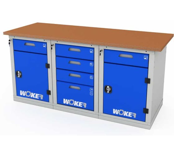 Верстак трехтумбовый ДВК WOKER PRO 3242.1800 ER-00020627