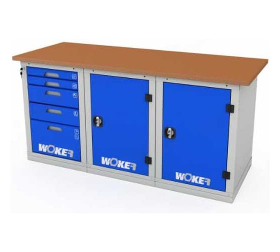 Верстак трехтумбовый ДВК WOKER PRO 3511.1800 ER-00020631