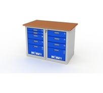 Верстак двухтумбовый WOKER PRO 2504.1200 ДВК ER-00020378