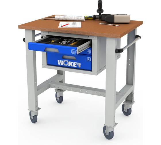 Стол рабочий мобильный WOKER PRO 03.1000 ДВК ER-00035636