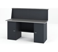 Верстак-стол GREENBERG с двумя тумбами с дверцей с перфопанелью 1600мм VERSTAK_Т2_P_1600