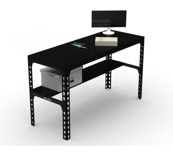Стол металлический ООО Металекс 750x1200x600 мм, чёрный 112285