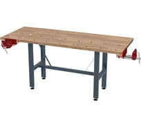 Верстак столярный Сорокин 2 м, с металлическими тисками 35.309