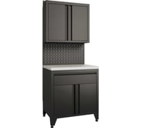 Тумба с дверцами и одним ящиком + шкафчик с дверцами GREENBERG BOREX TY1-P1-S2