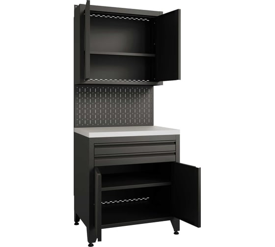 Тумба с дверцами и двумя ящиками + шкафчик с дверцами GREENBERG BOREX TY2-P1-S2
