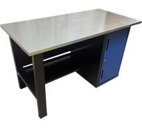 Верстак однотумбовый, Great Wolf тумба с дверью, синий 1400x700 GWT-V1400T