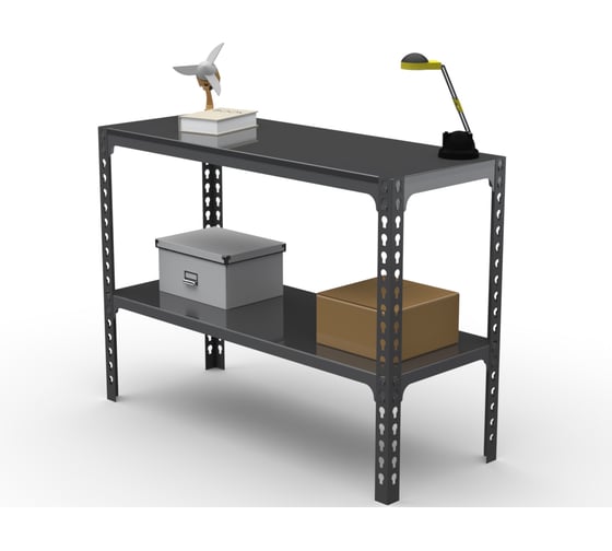 Стол-верстак Metalex ООО 950x1500x500 одна полка, серый 111585