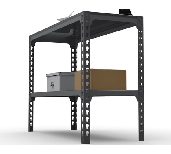 Стол-верстак Metalex ООО 950x1500x500 одна полка, серый 111585