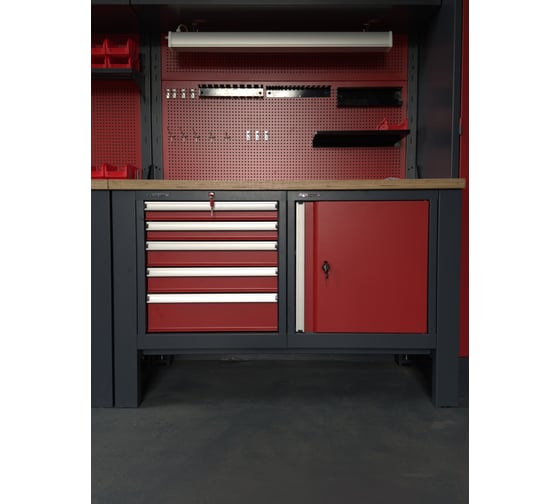 Верстак двухтумбовый FERRUM Premium 1310x650x850h мм 11.3105-7016/3000