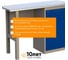 Металлический верстак с тумбой IRONMEBEL CL 1200 M-OCLMDC1200new 3