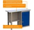 Металлический верстак с тумбой IRONMEBEL CL 1200 M-OCLMDC1200new 4