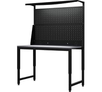 Верстак-стол регулируемый с перфопанелью двойной GREENBERG 1400x600мм VERSTAK_REG_P2_1400х600