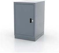 Тумба верстачная Ferrum с дверью 600x500x820мм - серый металлик 01.410L-9007