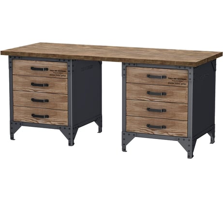 Стол рабочий Сорокин Iron Wood 6,5ft DAD`s Garage 35.840