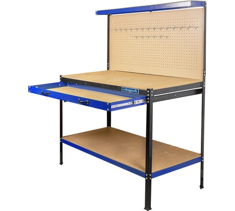 Верстак Scheppach слесарный, металлический, 1200х600х1500мм Sch-TW-01Y0320(62809)