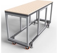 Модульный верстак MFT LUVON 1860Х620х924, усиленный, бело-серый 1 шт. 00079