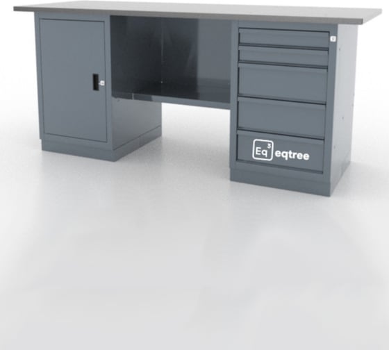 Верстак двухтумбовый eqtree SAFE205-A 1900х686х845 с оцинкованной столешницей В0000000202365 1