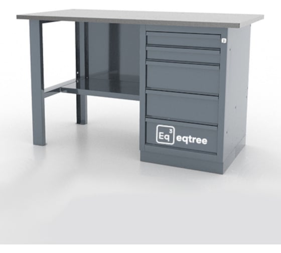 Верстак однотумбовый eqtree SAFE105-A 1390х686х845 с оцинкованной столешницей В0000000202364 1